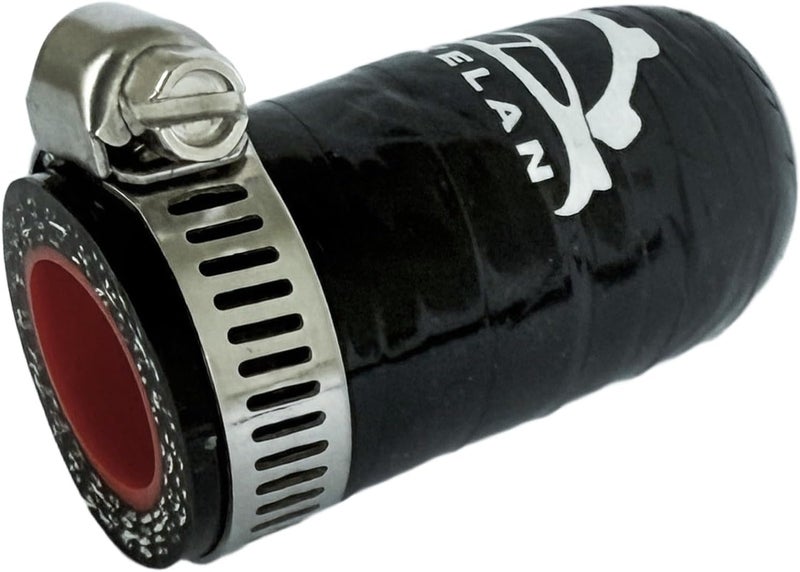 bekelan 7/8 Inch (16mm) ID Black High Temperature 4-ply Reinforced Silicone Hose Cap With Clamp,For Turbo Bypass Valve/Vacuum/Throttle Body Water Port/Heater Core/Fix Leak - Image 5